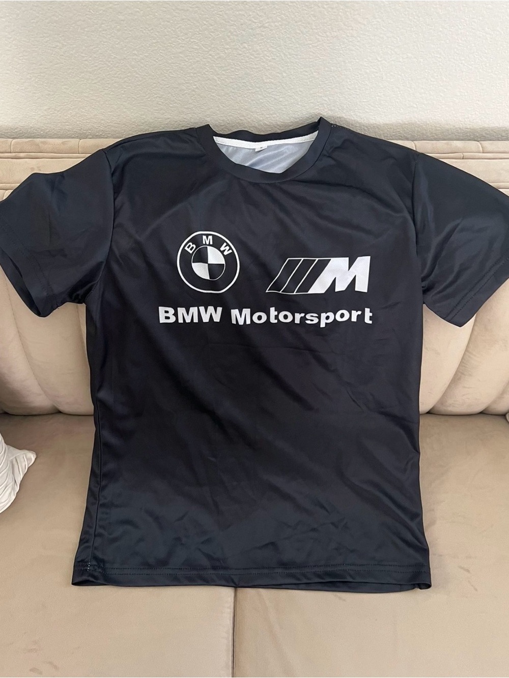 BMW Men's Black BMW Motorsport Logo Tee 12/14 yrs old